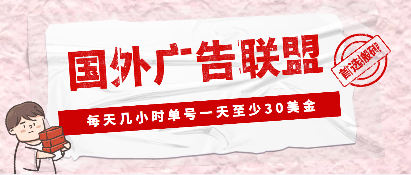 外面收费1980最新国外LEAD广告联盟搬砖项目，单号一天至少30美金(详细教程)-117资源网