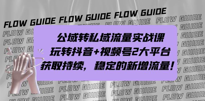 公域转私域流量实战课，玩转抖音+视频号2大平台，获取持续，稳定的新增流量-117资源网