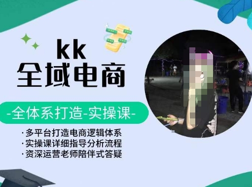 KK全域电商，全体系打造实操课，多平台打造电商逻辑体系-117资源网