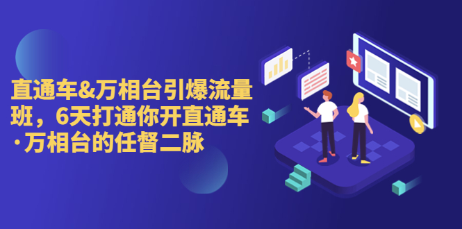 直通车+万相台引爆流量班，6天打通你开直通车·万相台的任督 二脉-117资源网