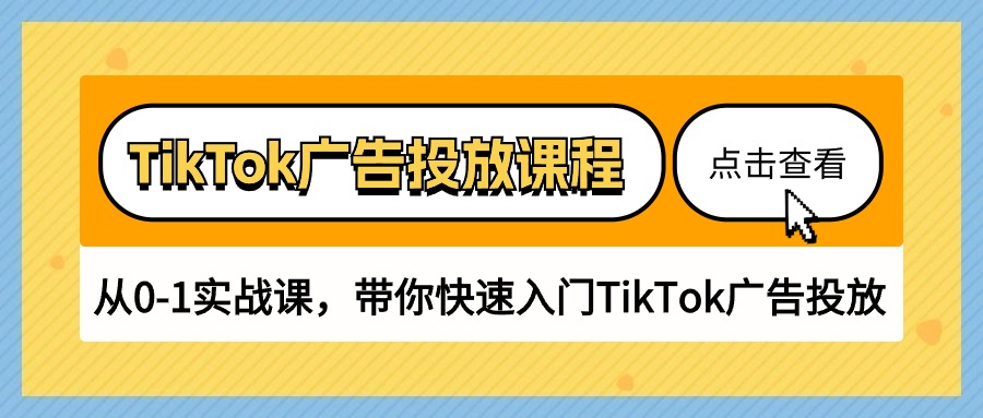 TikTok广告投放课程，从0-1实战课，带你快速入门TikTok广告投放（30节课）-117资源网