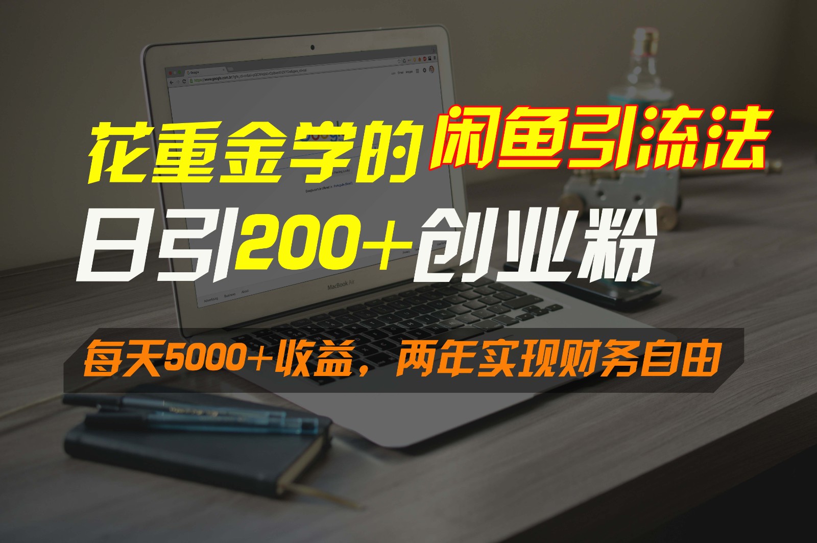 花重金学的闲鱼引流法，日引流300+创业粉，每天5000+收益，两年实现财务自由-117资源网