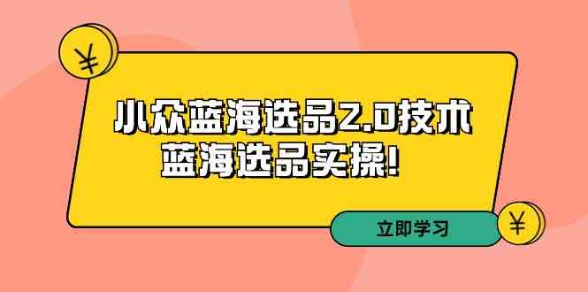 （9189期）拼多多培训第33期：小众蓝海选品2.0技术-蓝海选品实操！-117资源网