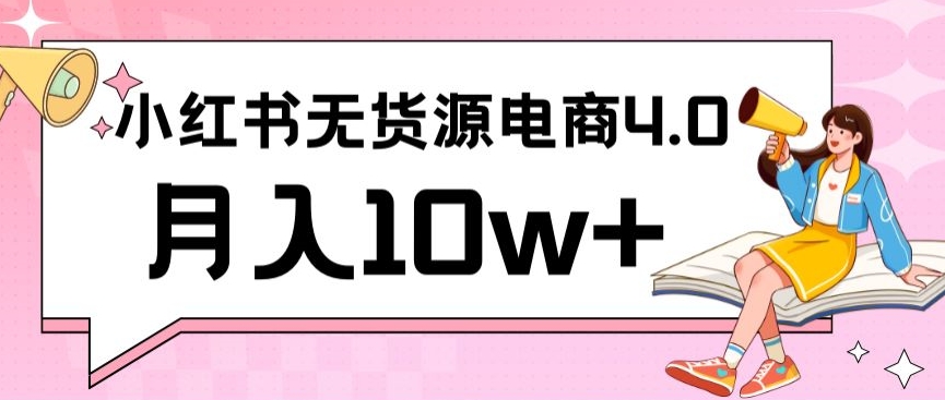 小红书新电商实战，无货源实操从0到1月入10w+联合抖音放大收益-117资源网