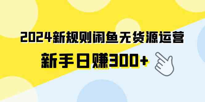 （9522期）2024新规则闲鱼无货源运营新手日赚300+-117资源网