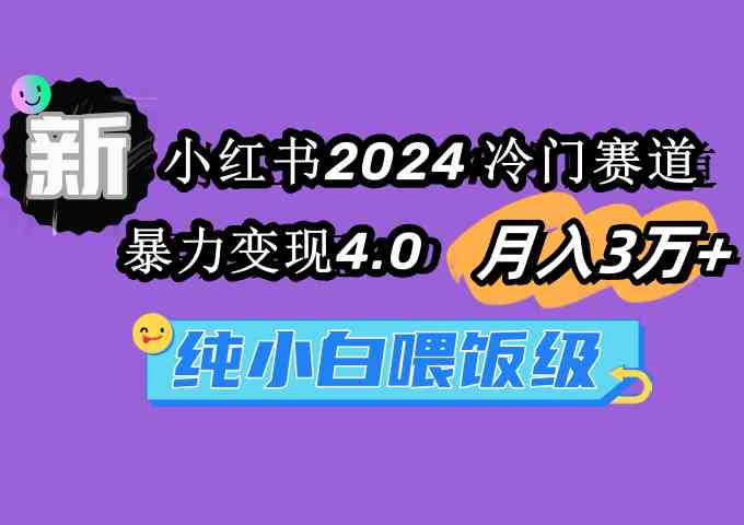 （9133期）小红书2024冷门赛道 月入3万+ 暴力变现4.0 纯小白喂饭级-117资源网