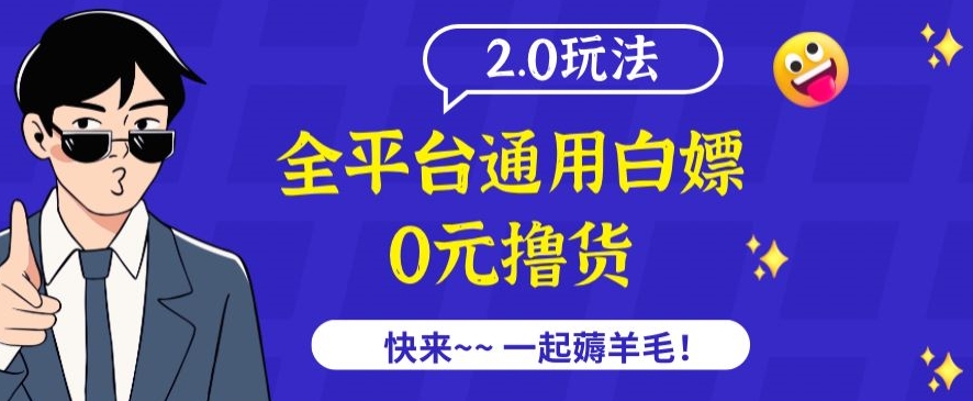 外面收费2980的全平台通用白嫖撸货项目2.0玩法【仅揭秘】-117资源网