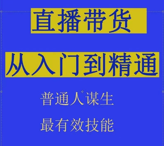 2024抖音直播带货直播间拆解抖运营从入门到精通，普通人谋生最有效技能-117资源网