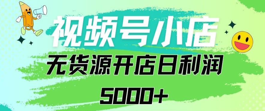 视频号无货源小店从0到1日订单量千单以上纯利润稳稳5000+-117资源网