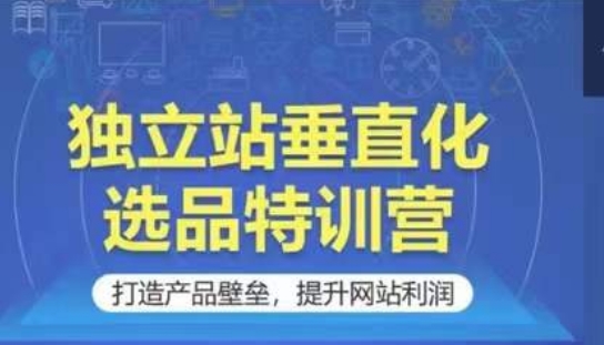 独立站垂直化选品特训营，打造产品壁垒，提升网站利润-117资源网