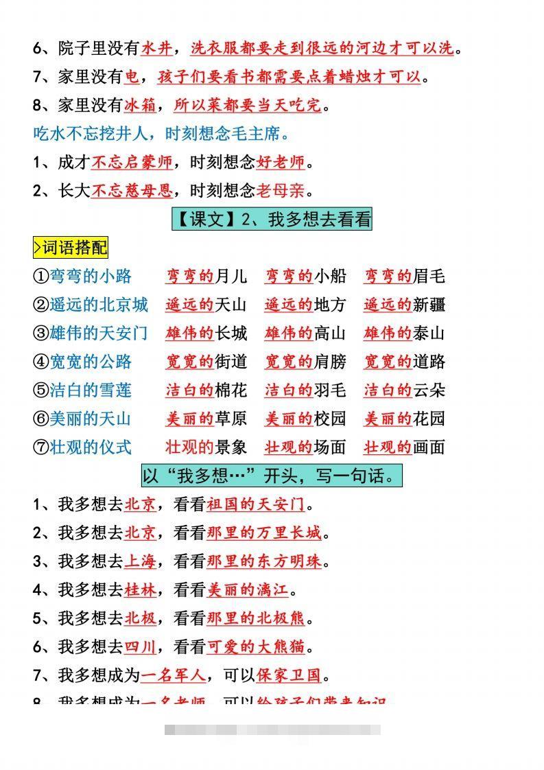 图片[2]-一年级下册语文全册仿写句子汇总_纯图版-117资源网