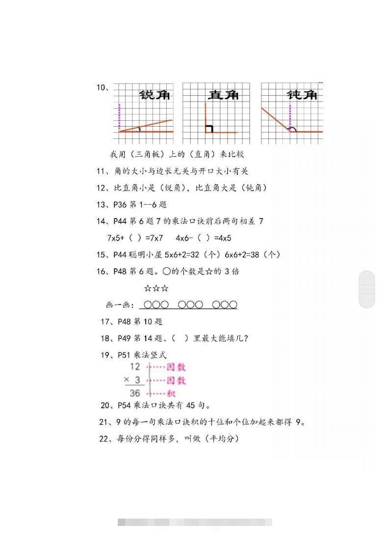 图片[2]-二上青岛版数学重点知识点预习()-117资源网