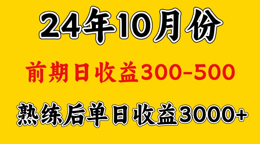 高手是怎么赚钱的.前期日收益500+熟练后日收益3000左右-117资源网