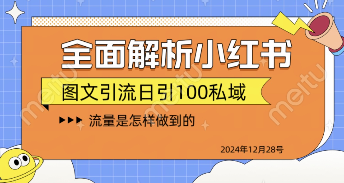 全面解析小红书图书引流日引100私域-117资源网